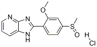 2-[2-メトキシ-4-(メチルスルフィニル)フェニル]-1H-イミダゾ[4,5-b]ピリジン・塩酸塩 化学構造式