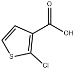 2-クロロチオフェン-3-カルボン酸 化学構造式