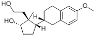 Cyclopentaneethanol, 2-hydroxy-1-methyl-5-(1,2,3,4-tetrahydro-6-methox y-2-naphthalenyl)-, (1S-(1-alpha,2-beta,5-beta(S*)))- 结构式