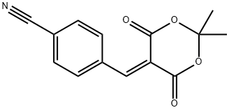 2,2-Dimethyl-5-(4-cyanobenzylidene)-1,3-dioxane-4,6-dione,53942-70-4,结构式