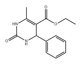 6-甲基-2-氧代-4-苯基-1,2,3,4-四氢-5-嘧啶羧酸乙酯,5395-36-8,结构式