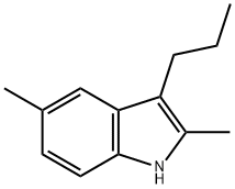 2,5-Dimethyl-3-propyl-1H-indole,53955-22-9,结构式