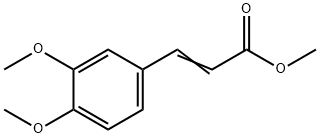 3,4-二甲氧基肉桂酸甲酯,5396-64-5,结构式