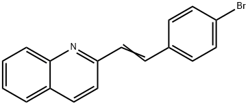2-[2-(4-bromophenyl)ethenyl]quinoline 结构式