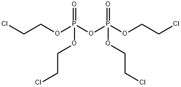 1-[bis(2-chloroethoxy)phosphoryloxy-(2-chloroethoxy)phosphoryl]oxy-2-c hloro-ethane 化学構造式