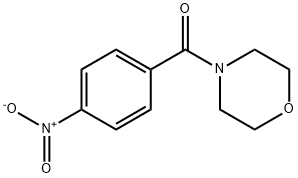 吗啉,4-对-硝基苯甲酰-, 5397-76-2, 结构式