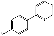 Pyrimidine, 4-(4-bromophenyl)- (9CI) Structure