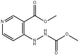 4-[2-(メトキシカルボニル)ヒドラジノ]-3-ピリジンカルボン酸メチル 化学構造式