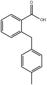 2-(4-メチルベンジル)安息香酸 化学構造式