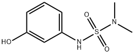 N'-(3-ヒドロキシフェニル)-N,N-ジメチルスルファミド 化学構造式