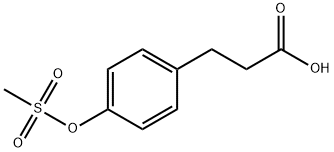 3-(4-METHANESULFONYLOXOPHENYL)-PROPANOIC ACID Structure
