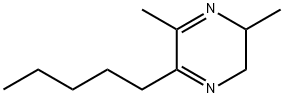 Pyrazine, 2,3-dihydro-2,6-dimethyl-5-pentyl- (9CI) Structure