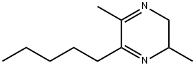 Pyrazine, 2,3-dihydro-2,5-dimethyl-6-pentyl- (9CI) Structure