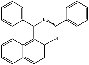 N-Benzylidene-(2-hydroxy-1-naphthyl)benzylamine Structure