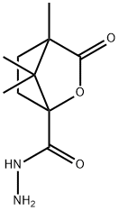 2-Oxabicyclo[2.2.1]heptane-1-carboxylicacid,4,7,7-trimethyl-3-oxo-,hydrazide(9CI) 化学構造式