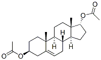 androst-5-ene-3-beta,17-alpha-diol di(acetate) Structure