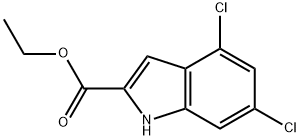 Ethyl 4,6-dichloroindole-2-carboxylate Struktur