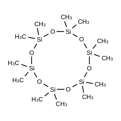 DODECAMETHYLCYCLOHEXASILOXANE Struktur