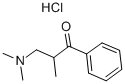 3-二甲氨基-2-甲基苯丙酮 盐酸盐, 5400-92-0, 结构式