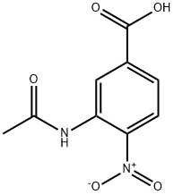 4-NITRO-3-ACETYLAMINOBENZOIC ACID 化学構造式