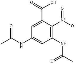 3,5-BIS(ACETYLAMINO)-2-NITRO-BENZOIC ACID,54002-29-8,结构式