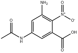 5-(ACETYLAMINO)-3-AMINO-2-NITRO-BENZOIC ACID 结构式