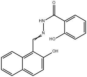 2-羟基-1-萘甲醛水杨酰腙(SD49-7), 54009-54-0, 结构式