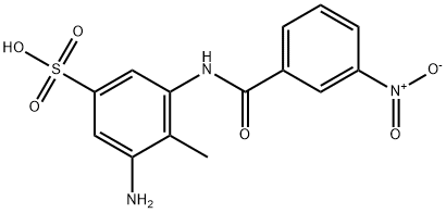 3-Amino-4-methyl-5-[(3-nitrobenzoyl)amino]benzenesulfonic acid Structure