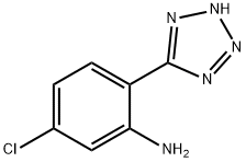 5-(2-氨基-4-氯苯基)四氮唑, 54013-18-2, 结构式