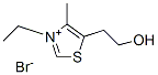 3-エチル-5-(2-ヒドロキシエチル)-4-メチルチアゾリウムブロミド 化学構造式