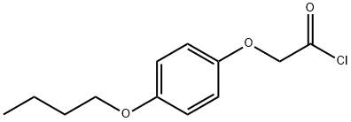 (4-butoxyphenoxy)acetyl chloride Structure