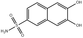 6,7-dihydroxynaphthalene-2-sulphonamide Struktur