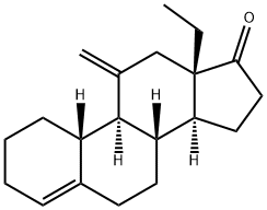 13-乙基-11-亚甲基-4-雌烯-17-酮, 54024-21-4, 结构式