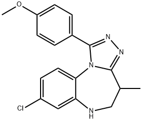 8-Chloro-5,6-dihydro-1-(4-methoxyphenyl)-4-methyl-4H-[1,2,4]triazolo[4,3-a][1,5]benzodiazepine|