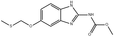 카르밤산,(5-((메틸티오)메톡시)-1H-벤즈이미다졸-2-일)-,메틸에스테르