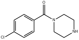 (4-クロロフェニル)(ピペラジン-1-イル)メタノン 化学構造式