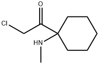 Ethanone, 2-chloro-1-[1-(methylamino)cyclohexyl]- (9CI)|