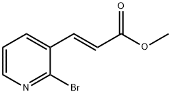 Methyl (2E)-3-(2-bromopyridin-3-yl)prop-2-enoate Struktur