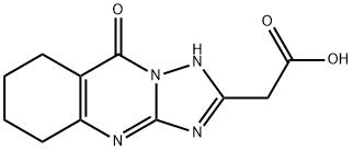 (9-OXO-4,5,6,7,8,9-HEXAHYDRO-[1,2,4]TRIAZOLO-[5,1-B]QUINAZOLIN-2-YL)-ACETIC ACID Structure