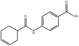 4-[(cyclohex-3-en-1-ylcarbonyl)amino]benzoic acid Structure