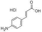 4-氨基肉桂酸盐酸盐,54057-95-3,结构式