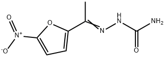 1-(5-ニトロ-2-フリル)エタノンセミカルバゾン 化学構造式
