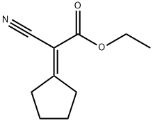 乙酸,2-氰基-2-环戊亚基-,乙酯 结构式