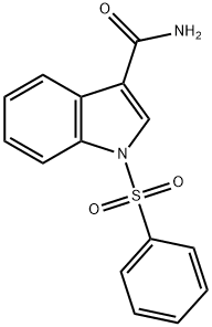 1-(PHENYLSULFONYL)-1H-INDOLE-3-CARBOXAMIDE Structure