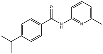Benzamide, 4-(1-methylethyl)-N-(6-methyl-2-pyridinyl)- (9CI),540755-44-0,结构式