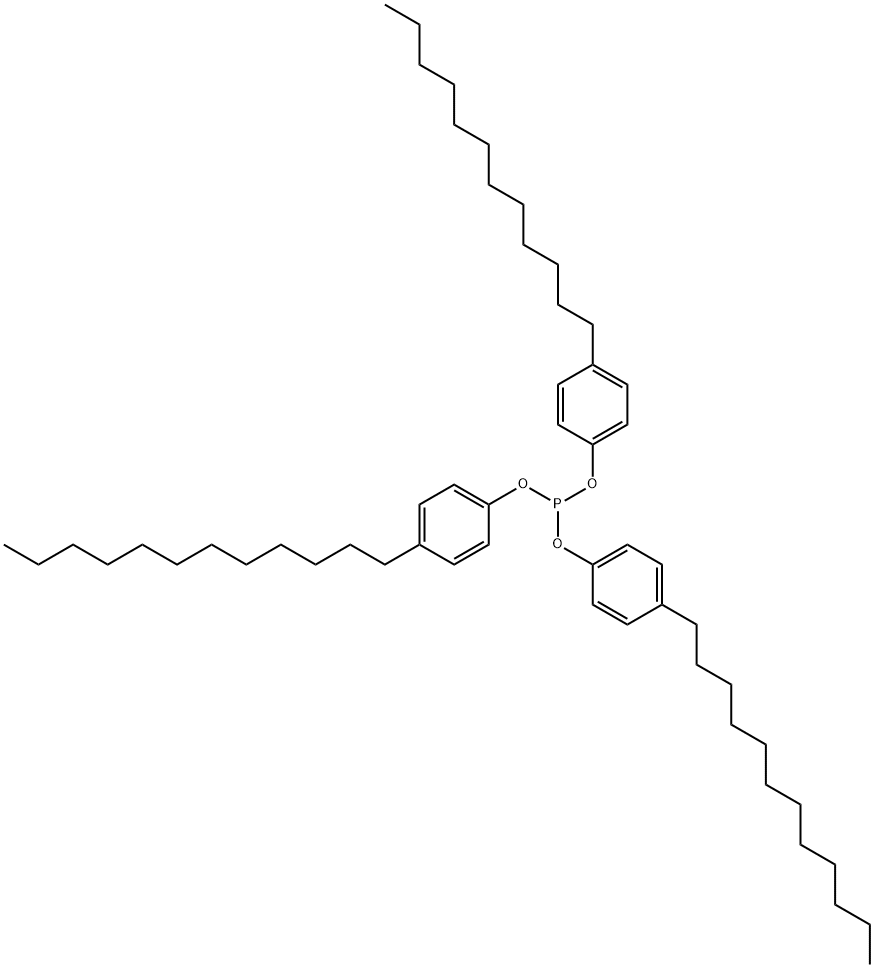 亚磷酸三月桂酚酯, 54076-72-1, 结构式