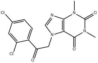1H-Purine-2,6-dione,  7-[2-(2,4-dichlorophenyl)-2-oxoethyl]-3,7-dihydro-1,3-dimethyl-