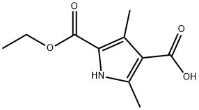 3,5-DIMETHYL-1H-PYRROLE-2,4-DICARBOXYLIC ACID 2-ETHYL ESTER Structure