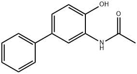 N-(4-hydroxy[1,1'-biphenyl]-3-yl)acetamide Struktur