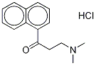 3-(ジメチルアミノ)-1-(1-ナフタレニル)-1-プロパノン塩酸塩 化学構造式
